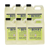 Hydrating Hand Soap Refill in Refreshing Lemon Verbena Scent for any Soap Dispenser for Bathroom & Kitchen Essential Oils for Hand Wash Cruelty Free, 33 Fl OZ Per Bottle, 6 Bottles