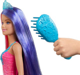 Barbie Dreamtopia Princess Doll (11.5-inch) with Extra-Long Two-Tone Fantasy Hair, Hairbrush, Tiaras and Styling Accessories, Gift for 3 to 7 Year Olds