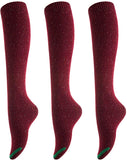 Lian LifeStyle Women's 3 Pairs Cute High Knee Cotton Socks Size 6-9 L158212-3p