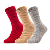 AATMart Men's 3 Pairs Lightweight Well Crafted Wool Crew Socks with Breathable Features | Athletic Moisture Wicking Socks FS03 Size 8-11 (Random Color)