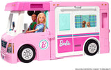 Barbie 3-in-1 DreamCamper Vehicle, approx. 3-ft, Transforming Camper with Pool, Truck, Boat and 50 Accessories, Makes a Great Gift for 3 to 7 Year Olds, Multicolor