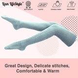 Lian LifeStyle Women's 1 Pair Adorable Knee High Cotton Socks JMYP1025 Size 6-9