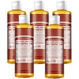 Undiluted Pure Castile Liquid Soap in Eucalyptus Scent: 18-in-1 All Natural Soap w/ Organic Essential Oil Eucalyptus Scent, All Purpose Castile Soap for Skincare, Hand Wash, Cleaning & More, 8 Fl OZ Bottle
