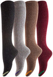 Lovely Annie Women's 4 Pairs Cute Cozy Knee High Cotton Socks HR158212 Size 6-9