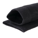 Lian LifeStyle Men's 1 Pair Breathable Ultralight Wool Blend Crew Socks for All Season. High Performance & Extra Comfortable L1802 Size 6-9 Black