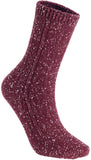 Lian LifeStyle Gorgeous Big Girls Women's 4 Pair Wool Crew Socks Size 6-9 LLS1614