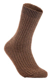 AATMart Men's 1 Pair Lightweight Well Crafted Wool Crew Socks with Breathable Features | Athletic Moisture Wicking Socks FS03 Size 6-9 FS03 Size 6-9 (Brown)