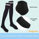 Lovely Annie Women's 3 Pairs Over Knee High Thigh High Cotton Socks Size 6-9 A1023