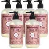 Effective Liquid Hand Soap for Daily Use Natural Hand Soap w/ Essential Oils for Hand Wash Cruelty Free Eco Friendly Product Rose Scented Soap 12.5 FL OZ Per Bottle, 6 Bottles