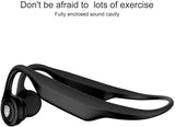 Lian LifeStyle Premium Bone Conduction Headphones Lightweight & Waterproof w/Mic & Bluetooth. Wireless Over Ear Headset for Adults and Kids, Suitable for Sports, Gaming, Travel or Office (Grey)