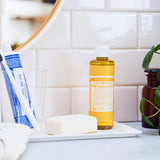 Undiluted Pure Castile Liquid Soap in Citrus Scent: 18-in-1 All Natural Soap w/ Organic Essential Oil Citrus Scent, All Purpose Castile Soap for Skincare, Hand Wash, Cleaning & More, 8 Fl OZ Bottle