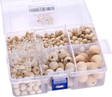 Decorative Wooden Bead for DIY Jewelry Making: Wood Bead Garland, Bracelets & More | Natural Product: Craft Ball as Bead Decor & Any Wood Bead Decor, Finished Surface & Fun to Use
