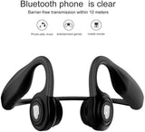 Lian LifeStyle Premium Bone Conduction Headphones Lightweight & Waterproof w/Mic & Bluetooth. Wireless Over Ear Headset for Adults and Kids, Suitable for Sports, Gaming, Travel or Office (Grey)