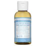 Undiluted Pure Castile Liquid Soap in Unscented: 18-in-1 All Natural Soap w/ Organic Essential Oil Unscented, All Purpose Castile Soap for Skincare, Hand Wash, Cleaning & More, 2 Fl OZ Bottle