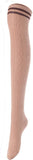 Lian LifeStyle Women's 1 Pair Over Knee High Thigh High Cotton Boot Socks Size 6-9 J1023-1p