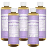 Undiluted Pure Castile Liquid Soap in Lavender Refill 18-in-1 All Natural Soap w/ Organic Essential Oil Lavender , All Purpose Castile Soap for Skincare, Hand Wash, Cleaning & More, 16 Fl OZ Bottle