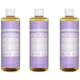 Undiluted Pure Castile Liquid Soap in Lavender Refill 18-in-1 All Natural Soap w/ Organic Essential Oil Lavender , All Purpose Castile Soap for Skincare, Hand Wash, Cleaning & More, 16 Fl OZ Bottle