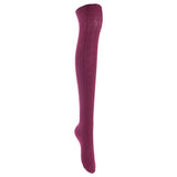 Lian LifeStyle Women's 5 Pairs Adorable Comfortable Soft Thigh High Over Knee High Cotton Socks Size 6-9 L1024(Beige,LG,Wine,Cream,Navy)