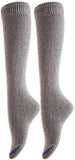 Lovely Annie Women's 2 Pairs Pack Knee High Cotton Boot Socks 6-9