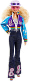 Elton John Barbie Collector Doll (12-inch, Curly Blonde Hair) in Bomber Jacket and Flared Denim, with Doll Stand and Certificate of Authenticity