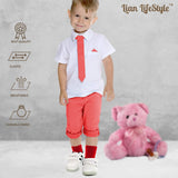 Lian LifeStyle Fascinating Children's 1 Pair Knee High Wool Blend Boot Socks Resistant, Comfortable and Health Focused, FS02 Size S (0-2Y) (Red)