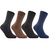 Lian LifeStyle Women's 4 Pairs Knitted Wool Socks One Size 7-10