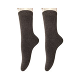 Lian LifeStyle Men's 2 Pairs Great Activewear Wool Crew Socks LK1603 Size 6-9
