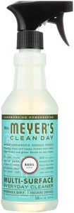Mrs Meyers Clean Day Multi-Surface Everyday Cleaner, Basil 16 oz (Pack of 4)