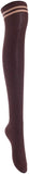 Lian LifeStyle Women's 5 Pairs Adorable Comfortable Soft Thigh High Over Knee High Cotton Socks Size 6-9 L1023(Black,Cofe,Khaki,White,Wine)