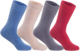 Lian LifeStyle Women's Perfect Fit Comfortable Wool Crew Socks LK0602 Size 6-9