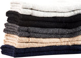 Lian LifeStyle Men's 2 Pairs Great Activewear Wool Crew Socks LK1603 Size 6-9
