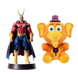 Dark Horse My Hero Academia: All Might Silver Age 11 Inch Figure + Five Nights at Freddy's Pizza Simulator - Orville Elephant Collectible Figure, Pack of 2