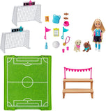 Barbie Dreamhouse Adventures 6-inch Chelsea Doll with Soccer Playset and Accessories
