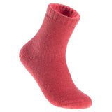 2 Pairs High Performance Men's Wool Socks, Breathable, Lightweight Moisture Wicking Crew Socks as Hiking and Running Socks One Size LK02(Red)