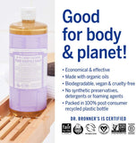 Dr. Bronner’s - Pure-Castile Liquid Soap (Lavender, 32 ounce) - Made with Organic Oils, 18-in-1 Uses: Face, Body, Hair, Laundry, Pets and Dishes, Concentrated, Vegan, Non-GMO