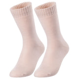 Lian LifeStyle Men's 2 Pairs Ultralight Wool Blend Crew Socks WD Plain Size 6-9
