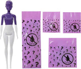 Barbie Color Reveal Doll with 7 Surprises: 4 Mystery Bags Contain Surprise Hair Piece, Skirt, Shoes & Earrings; Water Reveals Doll’s Look & Color Change on Bodice & Hair [Styles May Vary]