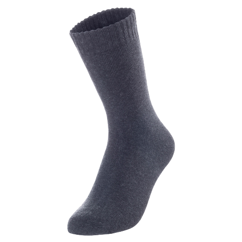 Lian LifeStyle Cute, Perfect Fit, Cozy Men's 1 Pair Wool Blend Crew Socks With a Wide Size 6-9(Black)