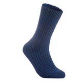 AATMart Men's 1 Pair Lightweight Well Crafted Wool Crew Socks with Breathable Features | Athletic Moisture Wicking Socks FS03 Size 6-9 FS03 Size 6-9 (Navy Blue)
