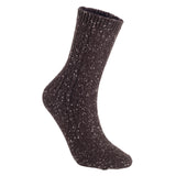 AATMart Women's Big Girl's 4 Pairs Breathable Soft Gorgeous & Long Lasting Cotton Crew Socks Size 5-9 HR1614-4P4C-06(Coffee, Brown, Tan, Navy)