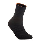 Lian LifeStyle Women's 5 Pairs Cute & Comfortable Wool Crew Socks Size 6-9 HR1612, Color (Beige, Black, Claret, DarkGrey, Wine)