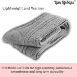 Lian LifeStyle Women's 1 Pair Adorable Knee High Cotton Socks JMYP1025 Size 6-9