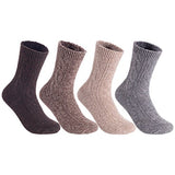Lian LifeStyle Perfect Fit Women's 4 or 7 Pairs Wool Crew Socks Size 6-9 HR1613