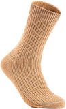 Lian LifeStyle Women's 1 Pair Perfect Fit Wool Crew Socks FS03 Size 6-9